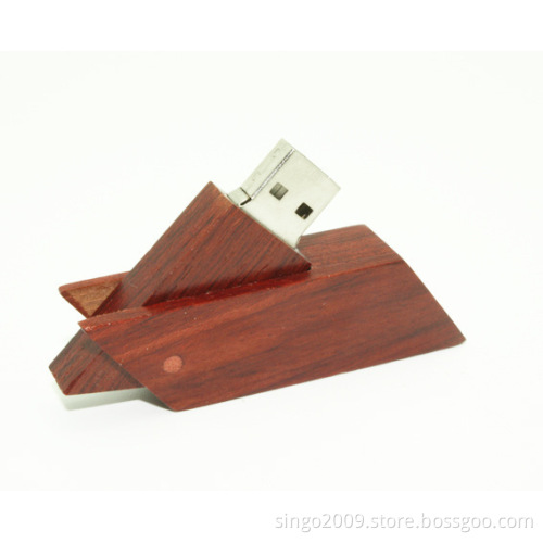 Natural Wooden USB Flash Drive Custom Logo